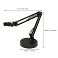 thumbnail image 4 of RUNROTOO Support de Téléphone Portable pour Enregistrement Selfie Support Noir ABS Angle Réglable Adapté pour Diffusion en Direct Lot de 1, 4 of 7