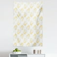 thumbnail image 1 of Grey and White Tapestry, Contemporary of Spiral Art Loose Lines Orderly Repetitive Pattern, Fabric Wall Hanging Decor for Bedroom Living Room Dorm, 5 Sizes, Pale Yellow and Pearl, by Ambesonne, 1 of 1