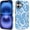 Blue Bow, variant on for iPhone 16 Case, Purple Bow Pattern Print Matte Phone Case Funny Liquid Silicone Case Impact Resistant Anti-Scratch Shockproof Protective Cover