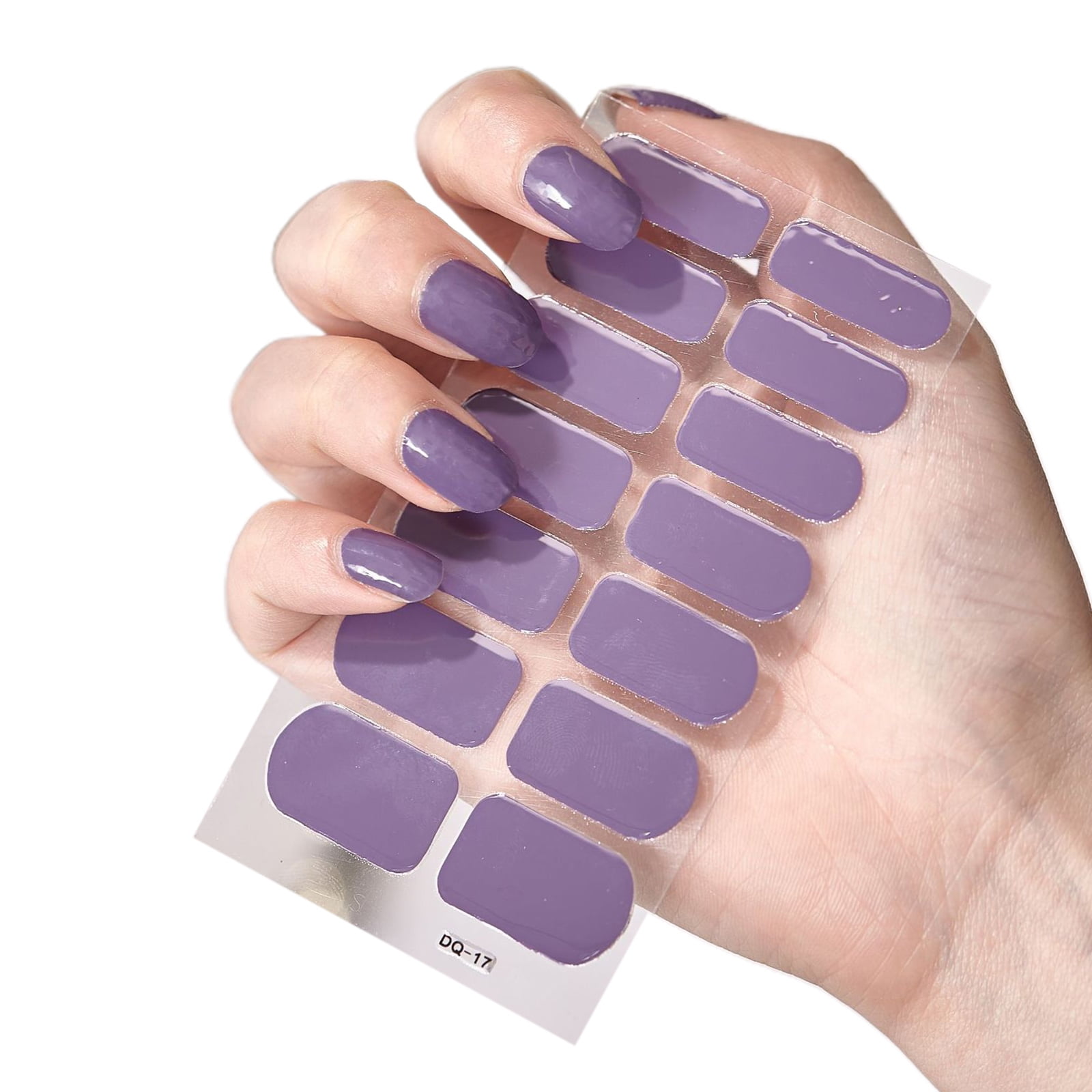 Nail Polish Strips Semi Cured Gel Nail Polish Strips Glitter Plaid ...