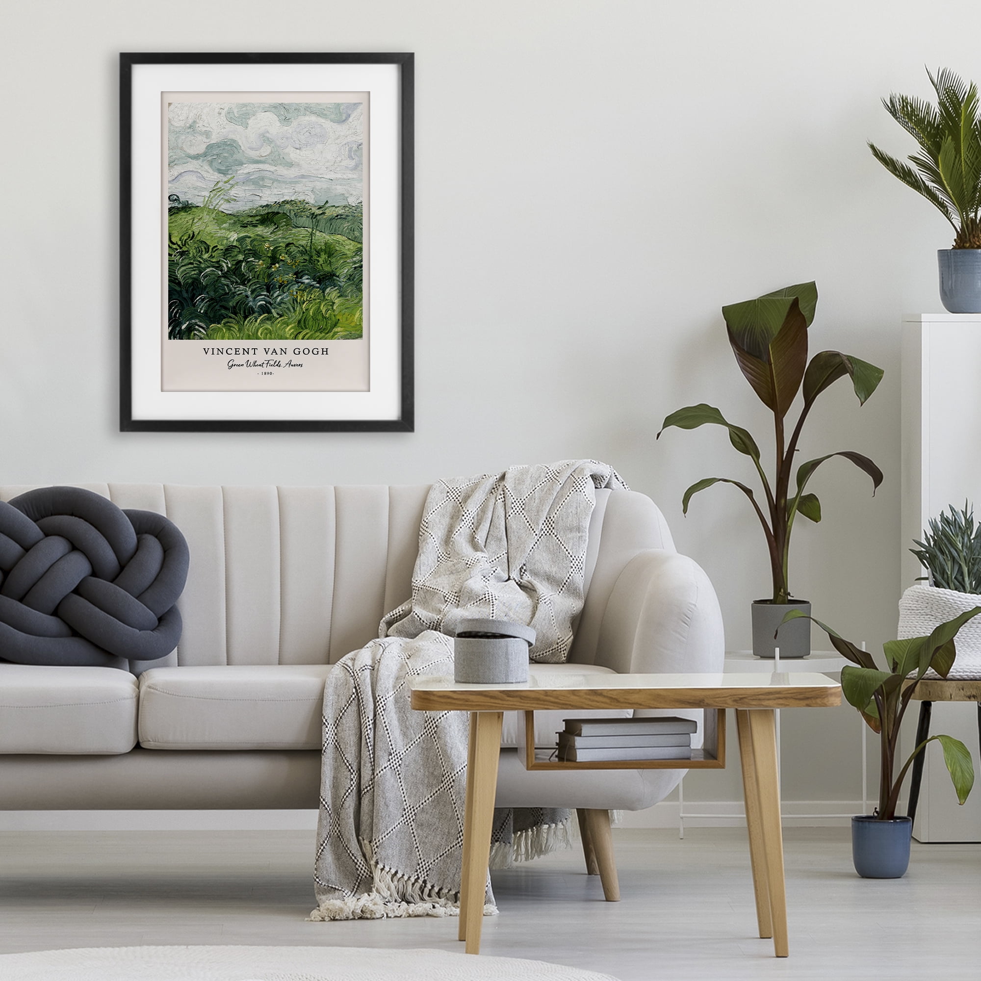 Stupell Industries Classic Green Wheat Fields Black Framed Print Under Glass, design by Vintage Hustle