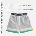 thumbnail image 3 of FORMRS Boys Swim Trunks Quick Dry Mesh Liner Boardshorts Sizes XS-XL, Colorful Road, 3 of 7
