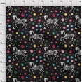 thumbnail image 3 of oneOone Polyester Lycra Black Fabric Skull Craft Projects Decor Fabric Printed By The Yard 56 Inch Wide, 3 of 4