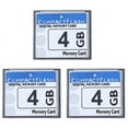 thumbnail image 1 of 3X Professional 4GB Compact Flash Memory Card for Camera, Advertising Machine, Industrial Computer Card,3 x Compact Flash Card,White&Blue, 1 of 5