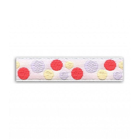CORAL 1/2 INCH DOTS JACQUARD