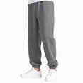 thumbnail image 5 of Teen Boys Sweatpants Wide Leg Sweatpants 5-16 Years Kids Baggy Pants with Pockets Fall Winter Workout Casual Kids Pants Size 15-16 Years, 5 of 6