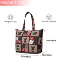 thumbnail image 4 of Red Plaid Dog Jigsaw Puzzle Travel Tote Bags for Women Carry On,Large Weekender Bags for Women Travel,Multi Functional Duffle Bag for Work,Shopping,Sports, 4 of 5