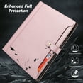 thumbnail image 6 of Flip Case for Apple iPad Pro 11 Inch 2024 M4, iPad Pro 11" Case 2024, with Pencil Holder Smart Cover Auto Sleep Wake Protective Documents Pocket Stand Snap Closure Case for iPad Pro 11" 2024, Rosegold, 6 of 7