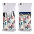 thumbnail image 5 of YFYANG Universal Adhesive Cell Phone Card Holder, Vintage Watercolor Coconut Tree Pattern Leather Cell Phone Wallet Sticker, 5 of 6