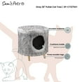 thumbnail image 2 of Sam's Pets Pufak 16" Gray Cat Tree Cylinder, 2 of 5