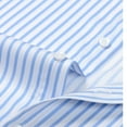 thumbnail image 6 of LIBRCLO Mens Long Sleeve Shirts Stripe Casual Button Down Shirts Slim Fit Business, 6 of 7