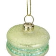 thumbnail image 3 of Northlight 2" Pastel Green Glass Macaron Christmas Ornament, 3 of 3
