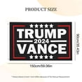 thumbnail image 4 of Donald Trump 2024 3 X 5 Pies Tiro para Interiores Y Exteriores (D), 4 of 4