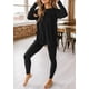 thumbnail image 2 of Conjunto de 2 Piezas PRETTYGARDEN Top Negro de Manga Larga y Leggings XXL, 2 of 8