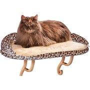 K&H Pet Products Kitty Sill Deluxe with Bolster Leopard 14" x 24", Model Number: 9097