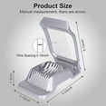 thumbnail image 2 of Egg Slicer for Hard Boiled Eggs Egg Cutter Strawberry Slicer Heavy Duty Aluminium Slicer Stainless Steel Wire Multipurpose Egg Slicer Dicer for Soft Fruit Mushroom, 2 of 9