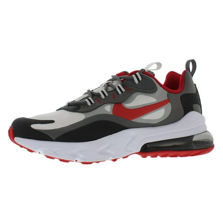 Nike Air Max 270 React Big Kids Shoes Black-University Red-Iron Grey Bq0103-013