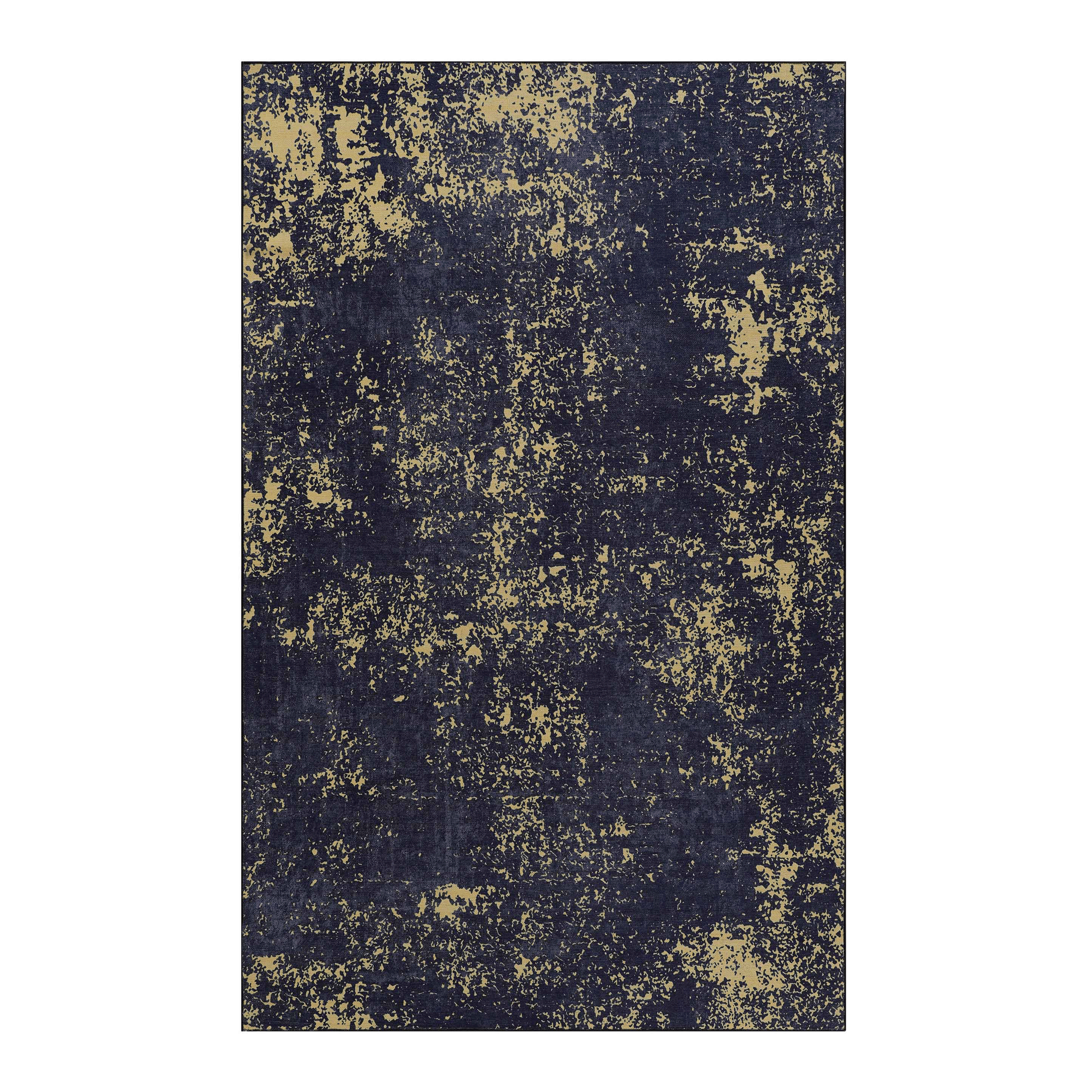Washable Area Rug 5' x 8' Non-Slip Low Pile Chenille Rug Stain Resistant Indoor Carpet for Living Room Bedroom Dining Room Kitchen Hallway Playroom