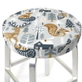thumbnail image 3 of Gukieu Winter Forest Animals Print Round Chair Cover, Dust-proof and Non-slip Bar Chair Protective Cover, Suitable for Bars, Restaurants, Offices-14 inch, 3 of 7