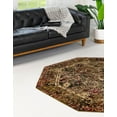 thumbnail image 3 of Rugs.com Saturn Collection Rug – 3 Ft Octagon Green Medium Rug Perfect For Living Rooms, Kitchens, Entryways, 3 of 9