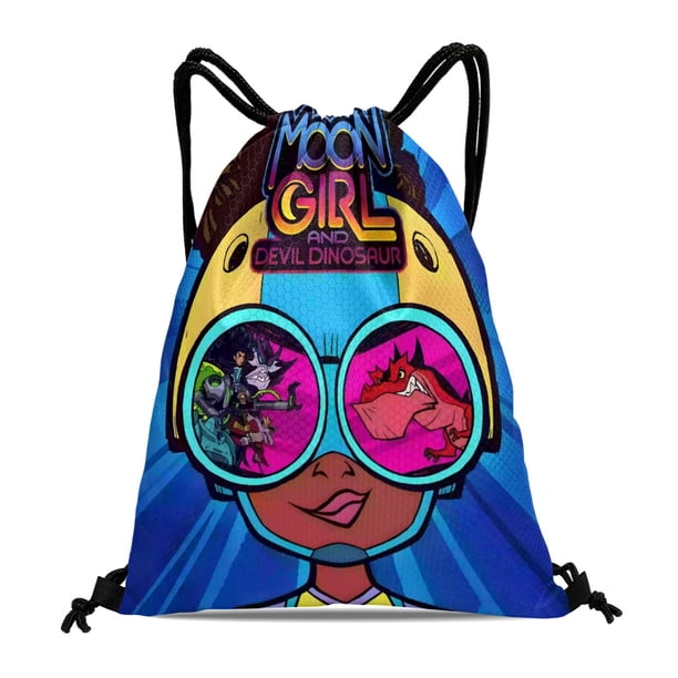 Chica Luna Mochila de Cuerdas para Deportes y Gimnasio, Bolsa de Cuerdas Resistente al Agua, Bolsa Cinch, 30×40cm