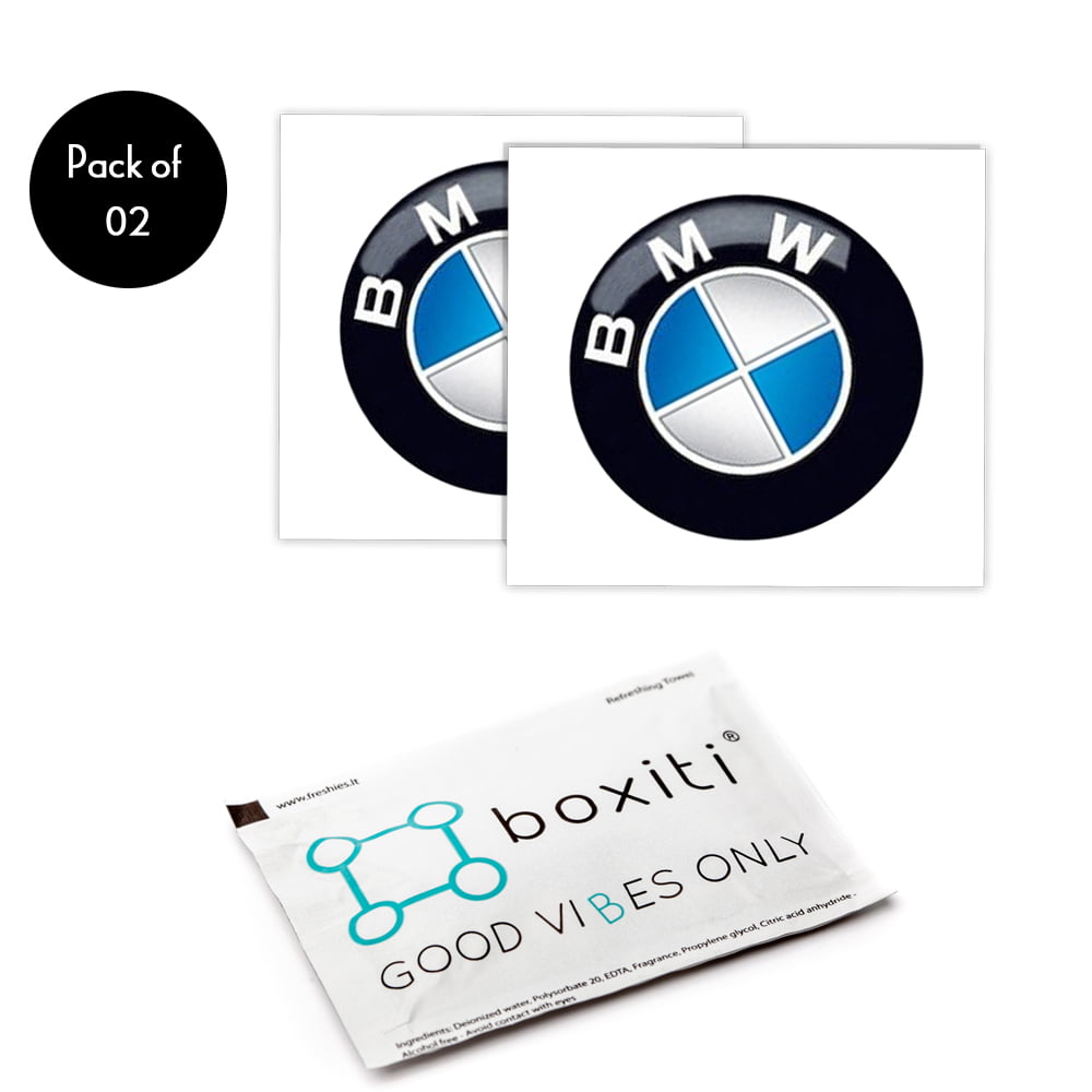 Enseng 11mm Key Fob Emblem Sticker Logo Badge for BMW 2 PCS