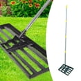 thumbnail image 4 of Rastrillo nivelador de césped, nivelador de césped para tierra, abono, , herramienta niveladora multiusos, resistente para campos de golf, patios, 4 of 8