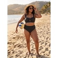 thumbnail image 6 of SHEWIN Womens Swimsuits U-Wire Cutout 2 Piece Bikini Set High Waisted Floral Print Summer Beach Swim Bathing Suits, 6 of 9