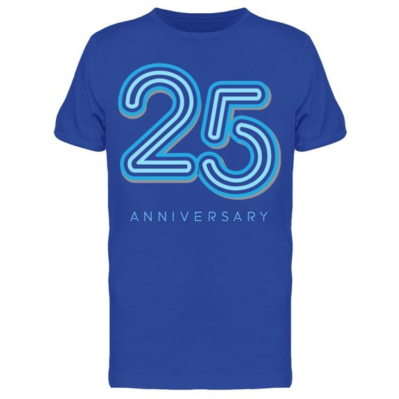 25 Anniversary Retro Font Tee Men's -Image by Shutterstock
