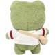thumbnail image 1 of Juguete de muñeca de peluche de rana rellena de 11,8 pulgadas, almohada de peluche de rana verde súper linda con ropa de suéter y mochila, regalo de juguete de peluche de rana de pie para, 1 of 3