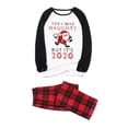 thumbnail image 3 of Odeerbi Christmas Pajamas For Family Matching Outfits Man Dad Letter Printed Top+Printed Pants Xmas Clothes, 3 of 8