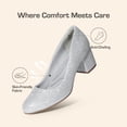 thumbnail image 6 of DREAM PAIRS Women's Pumps Low Chunky Block Heel Dress Shoes Closed Round Toe Comfortable Heels, 6 of 6