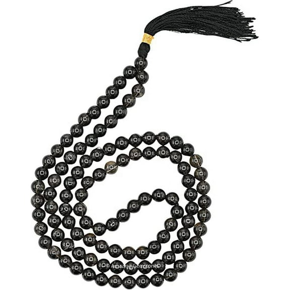 Smoky Quartz Mala Beads 108 Buddhist Prayer Beads Japamala