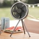 thumbnail image 5 of Sywqhk Soporte de escritorio Ventilador de refrigeración por aire Ventilador de techo para acampar al aire libre (Gris oscuro 10000mAh) Sywqhk Alta Calidad, 5 of 9