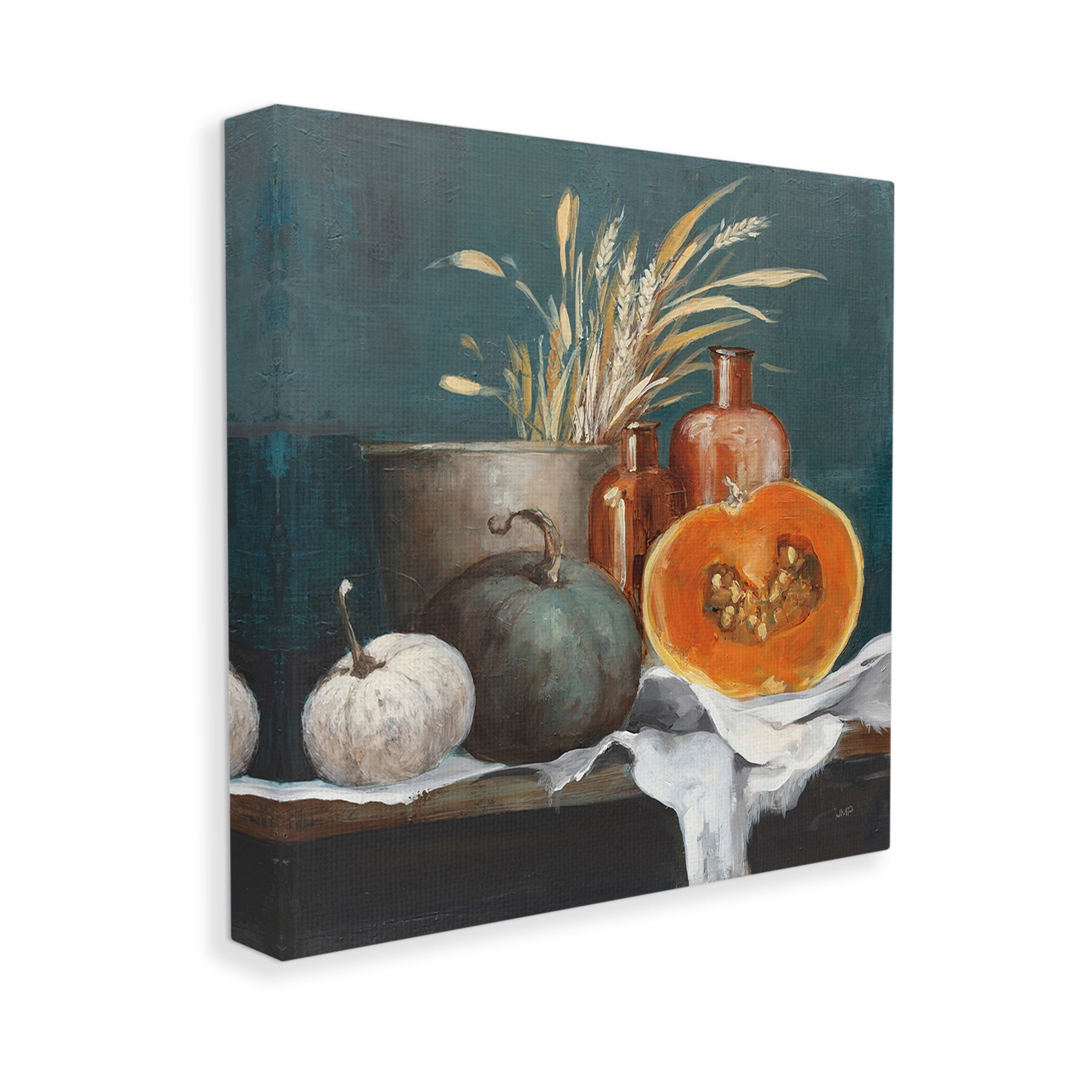 Stupell Industries Autumn Harvest Still Life Botanical & Floral Painting Gallery Wrapped Canvas Art Print Wall Art, 36 x 36