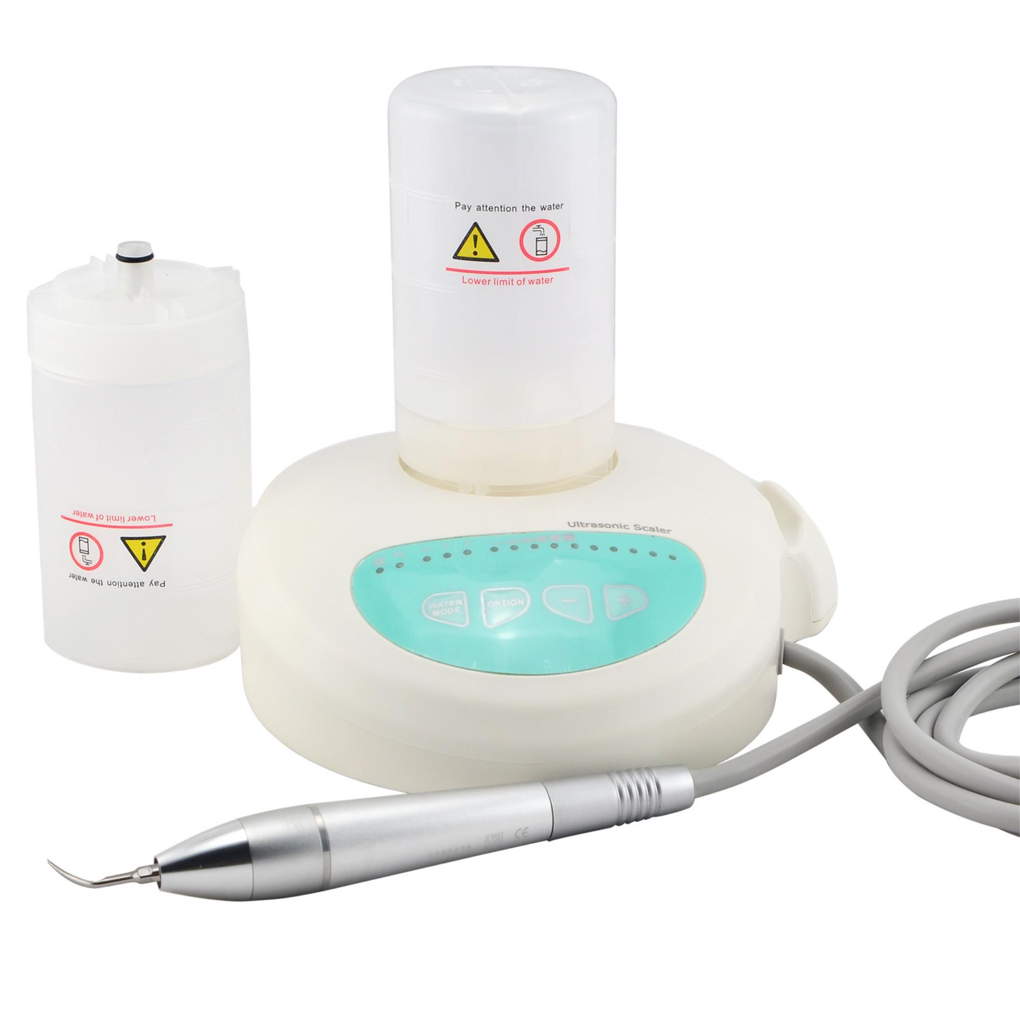 Professional Dental Piezo Ultrasonic Scaler Kit with Fiber Optic LED Handpiece, Self Contained Water Bottle, and Tips for Optimal Oral Care - Ideal for Professional Teeth Scaling on Patients of All