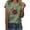 Light Green, variant on LoyisViDion Women Clothing Women Casual Letter Printing Short Sleeves O-Neck Loose T-Shirt Blouse Tops Orange XL