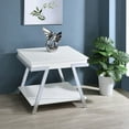 thumbnail image 2 of Marcia Rectangular Side End Table White High Gloss, 2 of 9