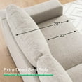 thumbnail image 4 of JULY'S SONG 83" Modern Sofa, Oversize Couches for Living Room with Deep Seat, 3 Seater Linen Loveseat for Bedroom, Big Comfy Love Seat for Apartment, Beige, 4 of 9