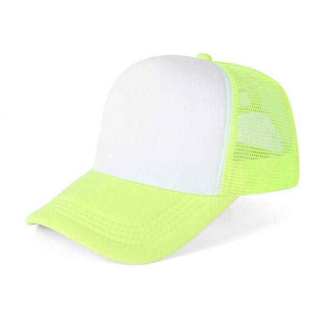 Sombrero para el sol de color a juego, sombrero de trabajo para camión, sombrero de voluntario, sombrero de red con esponja y lengua de pato