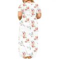 thumbnail image 3 of gakvbuo Plus Size Maxi Dress For Women With Pockets Loose Casual Summer Dresses Plus Size Women Casual Round Neck Summer Short Sleeve Print Loose Pocket Long Dress, 3 of 6
