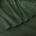 thumbnail image 3 of MooMee Flat Sheet Only 100% Washed Cotton Linen Like Textured Breathable Lightweight (Forest Green, King 108" x 102"), 3 of 5
