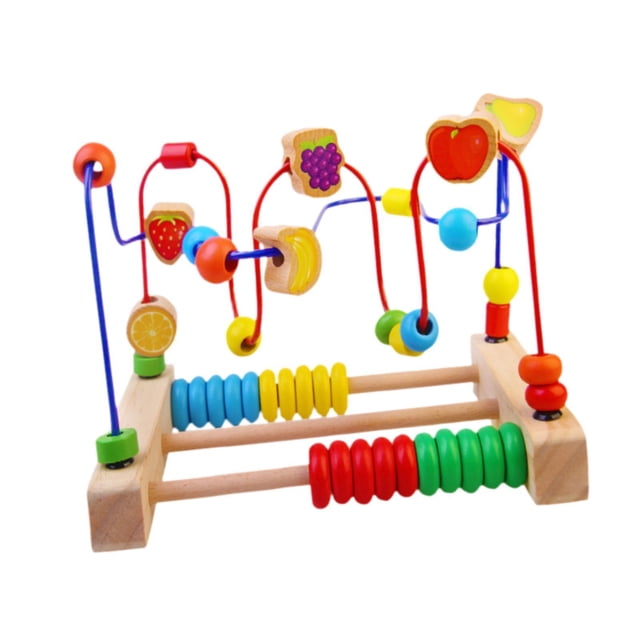 Laberinto de de juguete, juegos de círculos educativos de madera para desarrollar razonamiento espacial, cubo de actividades con y