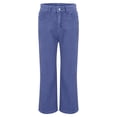 thumbnail image 4 of Rutainlusire Womens Jeans Petite Women's Solid Color Casual Pocket Button Denim Pants, 4 of 4