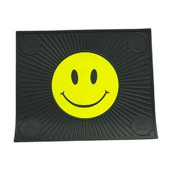Barjan 0241053 Plasticolor Happy Face Rubber Utility Mat