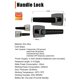 thumbnail image 1 of Fingerprint Smart Door Lock with Handle 4 in 1 Keyless Entry Tuya APP Key Passcodes Smart Knobs for Front Door Bedroom Apartment Hotel Black, 1 of 5