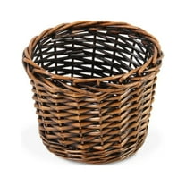Contemporary Home Living Willow Dark Smoke Lined Design Planter - 6" - Brown