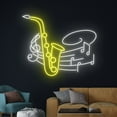 thumbnail image 3 of Handmadetneonsign Saxophone Led Sign, Saxophone Neon Light, Saxophone Live Music Neon Sign, Music, 3 of 5