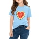 thumbnail image 4 of TaTaai School Season Cute Print Short Sleeve T-Shirt, Valentine's Day Casual Top, Unisex All Season Graphic Tee Gift, 4 of 8