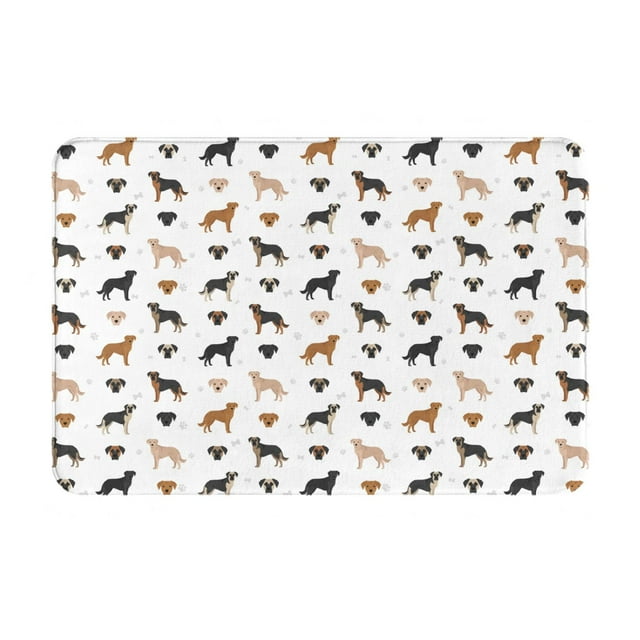 Cauagu Labrador Retriever Dog Print Front Door Mat for Indoor Entrance 16x24 Inche,Absorbent Doormat Washable Carpet for Bathroom/Garage/Kitchen/Entry/Back